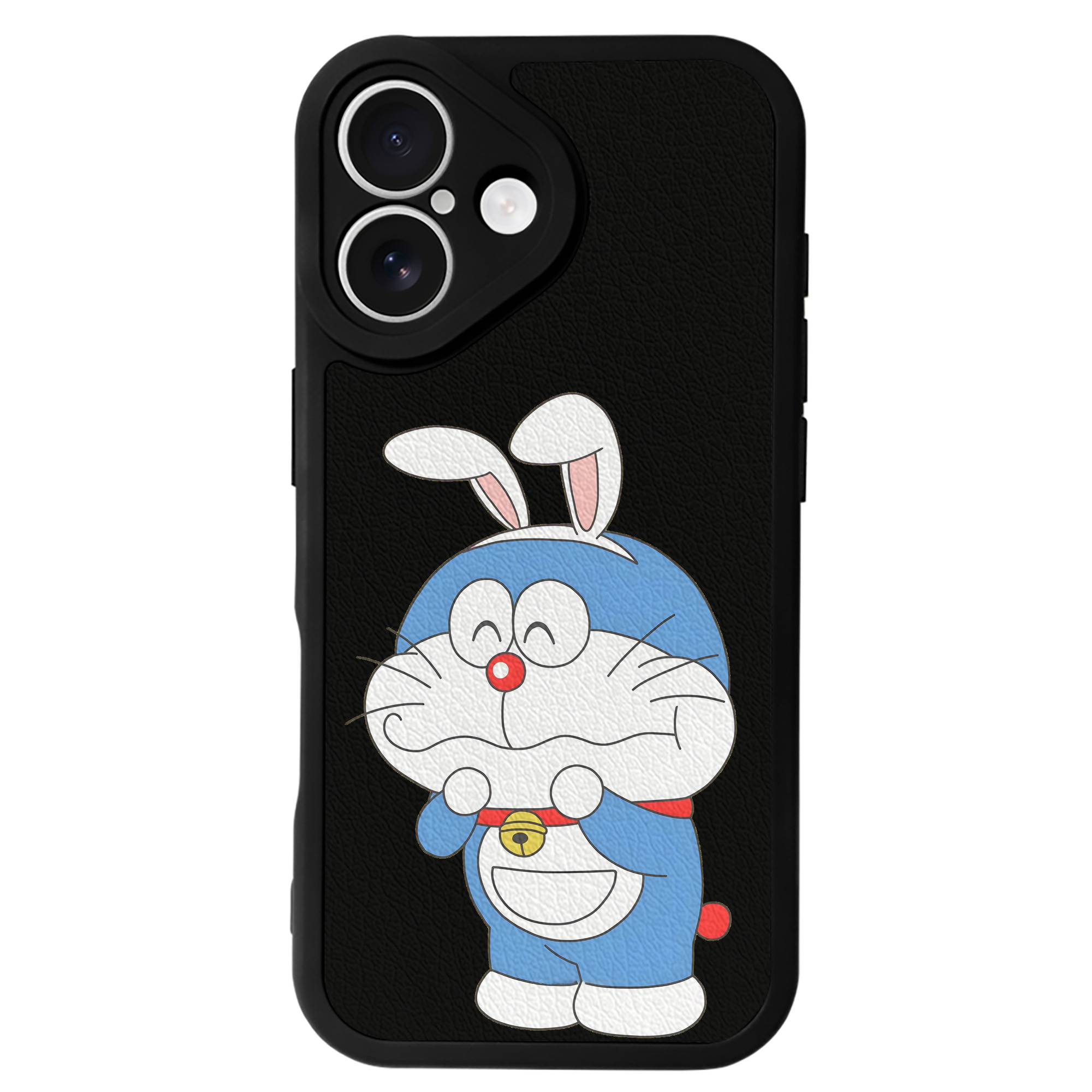 （画像用） ドラえもん Doraemon 【iPhone 16シリーズ対応】シリコンスマホケース（レザー調） 材質：シリコン